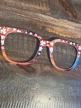 Pair Eyewear The Paper Cut Clovers Murphy Magnetic Wood Grain Floral Topper